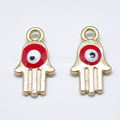 Light Gold Plated Alloy Charms&nbsp;LS-ENAM-S117-28C