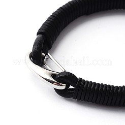 304 Stainless Steel Leather Cord Bracelets&nbsp;BJEW-N269-25