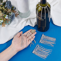 Brass Glass Rhinestone Wine Bottle Charms Decoration&nbsp;HJEW-OC00172