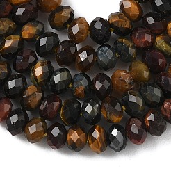 Three Color Natural Tiger Eye Bead Strands&nbsp;G-D344-A20-01
