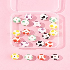 20Pcs 5 Colors Handmade Porcelain Beads&nbsp;PORC-FS0001-19