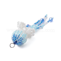 Seed Beads Beaded Charms&nbsp;PALLOY-MZ00316