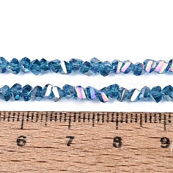 Electroplate Transparent Glass Beads Strands&nbsp;EGLA-Q139-01A-A27