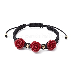 Nylon Cord Braided Bracelets for Women&nbsp;BJEW-JB11288-01