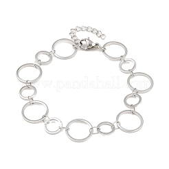304 Stainless Steel Link Chain Bracelets for Women&nbsp;BJEW-P373-03B-P