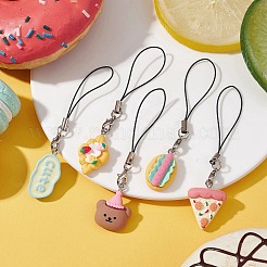 Bear/Cat/Food/Cloud Resin Mobile Straps&nbsp;HJEW-JM01597