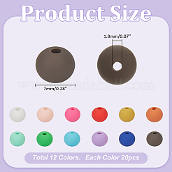 240Pcs 12 Colors Handmde Polymer Clay Beads&nbsp;CLAY-ME0001-05