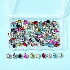 80Pcs 10 Colors Sew on Rhinestone&nbsp;RGLA-FS0001-18