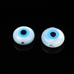 Natural White Shell Mother of Pearl Shell Beads&nbsp;SSHEL-N034-51C-01