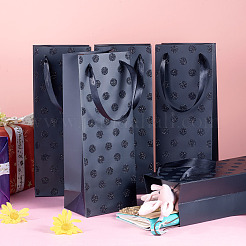 Paper Wave Point Glitter Powder Carry Storage Tote Bags&nbsp;ABAG-TAC0035-15A