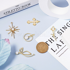 12Pcs 6 Style Alloy Pendants&nbsp;FIND-CW0001-15