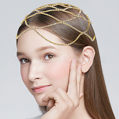 Alloy Rhinestone Headband&nbsp;OHAR-WH0011-64G
