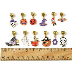 Halloween Alloy Enamel European Dangle Charms&nbsp;PALLOY-FS00014