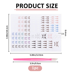 Plastic Doll Eyelash Stickers&nbsp;DIY-WH0740-42