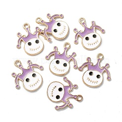 Halloween Rack Plating Alloy Enamel Pendants&nbsp;ENAM-P247-02KCG