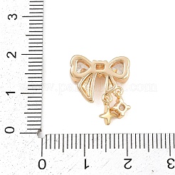 Brass Micro Pave Cubic Zirconia Beads&nbsp;KK-K407-56G
