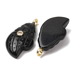 Natural Obsidian Carved Pendants&nbsp;G-H357-05G-03