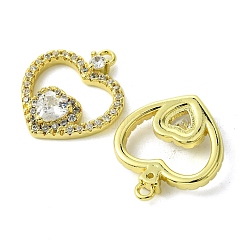 Eco-Friendly Brass Micro Pave Cubic Zirconia Pendants&nbsp;KK-A204-14G