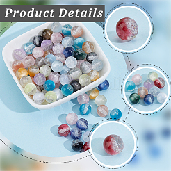 130Pcs Transparent Resin Beads&nbsp;RESI-PA0001-48