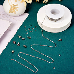 DIY 304 Stainless Steel Figaro Chain Necklaces Bracelet Making Kit&nbsp;DIY-TA0009-99