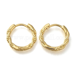 Rack Plating Twist Brass Hoop Earrings&nbsp;EJEW-H143-21G
