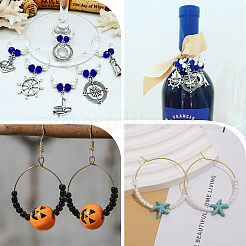 100Pcs 316 Surgical Stainless Steel Wine Glass Charms Rings&nbsp;STAS-BBC0005-97D