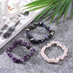 Chips Natural Mixed Stone Stretch Bracelets&nbsp;X-BJEW-JB05642