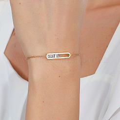 201 Stainless Steel Oval Bracelets&nbsp;IZ9909