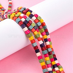 Synthetic Turquoise Beads Strands&nbsp;X-TURQ-G108-4x4mm-12