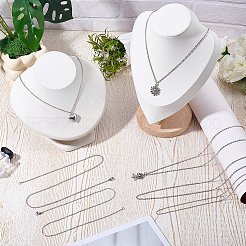 20Pcs 2 Styles 304 Stainless Steel Cable Chain Necklaces&nbsp;MAK-BM0001-07