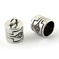 Tibetan Style Alloy Cord Ends&nbsp;X-TIBEP-S300-28AS-RS