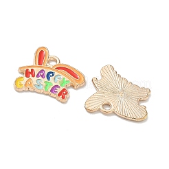 Easter Alloy Enamel Pendants&nbsp;ENAM-I055-01KCG-05