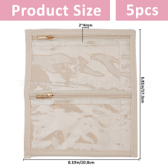Portale Travel Velvet and PVC Loose Leaf Binder Jewelry Bags&nbsp;AJEW-WH0673-27B