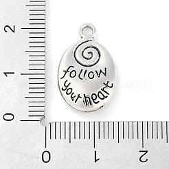 Tibetan Style Alloy Message Pendants&nbsp;TIBEP-Q043-107-RS