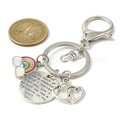 Teachers' Day Rainbow Alloy Enamel Keychains&nbsp;KEYC-TA00024-02