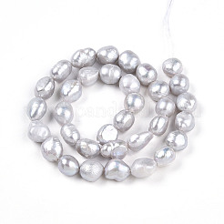 Natural Cultured Freshwater Pearl Beads Strands&nbsp;PEAR-N014-09B-01