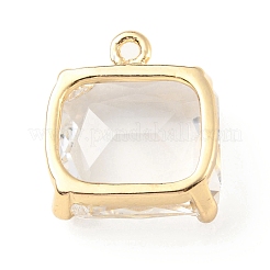 Brass with K9 Glass Pendants&nbsp;KK-C024-01KCG