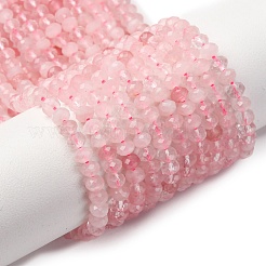 Natural Rose Quartz Beads Strands&nbsp;G-D320-B06-4x3mm