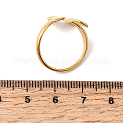 304 Stainless Steel Cuff Open Rings for Women&nbsp;RJEW-L342-10G