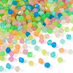 500Pcs Luminous Transparent Acrylic Beads&nbsp;MACR-TA0002-57B