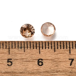 Cubic Zirconia Pointed Back Cabochons&nbsp;ZIRC-WH0001-B11
