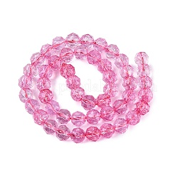 Crackle Transparent Glass Beads Strands&nbsp;GLAA-Q108-02A-12