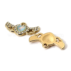UV Plating Alloy Glass Pendants&nbsp;FIND-K032-26G
