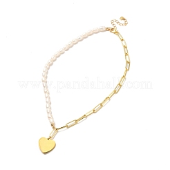 Heart Pendent Necklace for Girl Women&nbsp;NJEW-JN03681