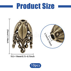 2 Bags Alloy Bead Caps&nbsp;FIND-PH0038-39AB