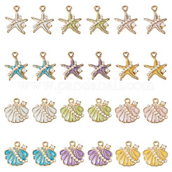24Pcs 12 Styles Zinc Alloy Enamel Pendants&nbsp;ENAM-TA0004-23