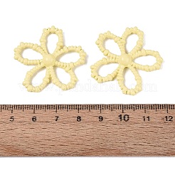 Spray Painted Alloy Flower Multi-Strand Links&nbsp;PALLOY-Q464-01D