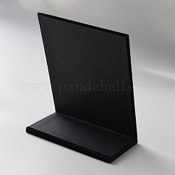 L Shaped Velvet Earring Display Stand Jewelry&nbsp;ODIS-WH0099-52