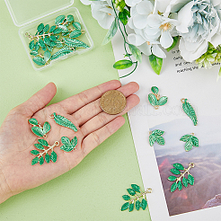 20Pcs 4 Style Rack Plating Alloy Enamel Pendants&nbsp;FIND-FH0007-31
