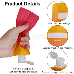 12Pcs 2 Colors Plastic Travel Bags&nbsp;ABAG-GF0001-50